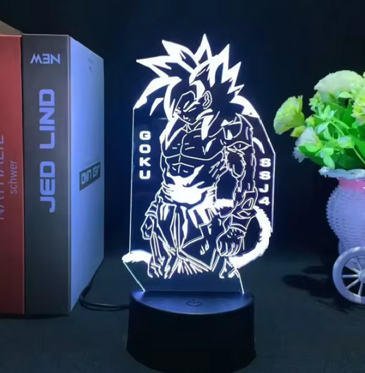 Son Goku SSJ4 Lampe 3D