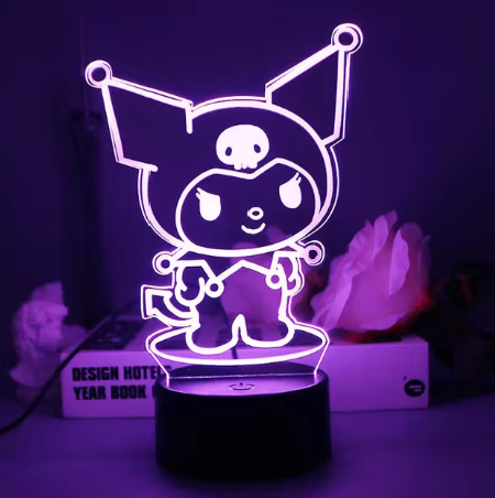 Kuromi Lampe 3D