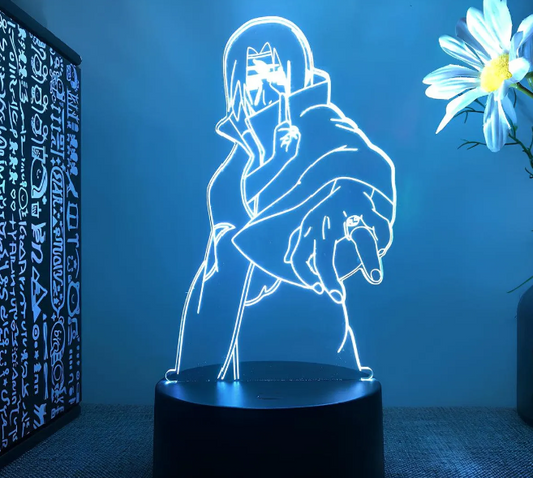 Itachi Uchiwa Lampe 3D