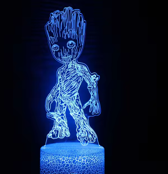 Baby Groot Lampe 3D