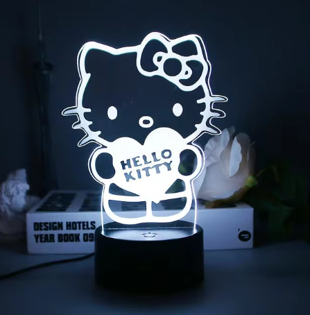 Hello Kitty Lampe 3D