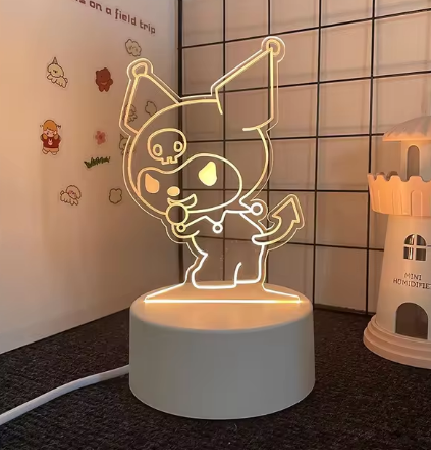 Kuromi Lampe 3D